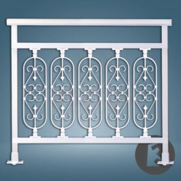 Railing with baluster A1 by IFESTOS Aluminum Accessories